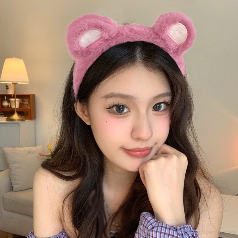Băng đô cài tóc rửa mặt Dạng Nén Bằng Lông Nhung Dễ Thương Xinh Xắn Cho Nữ