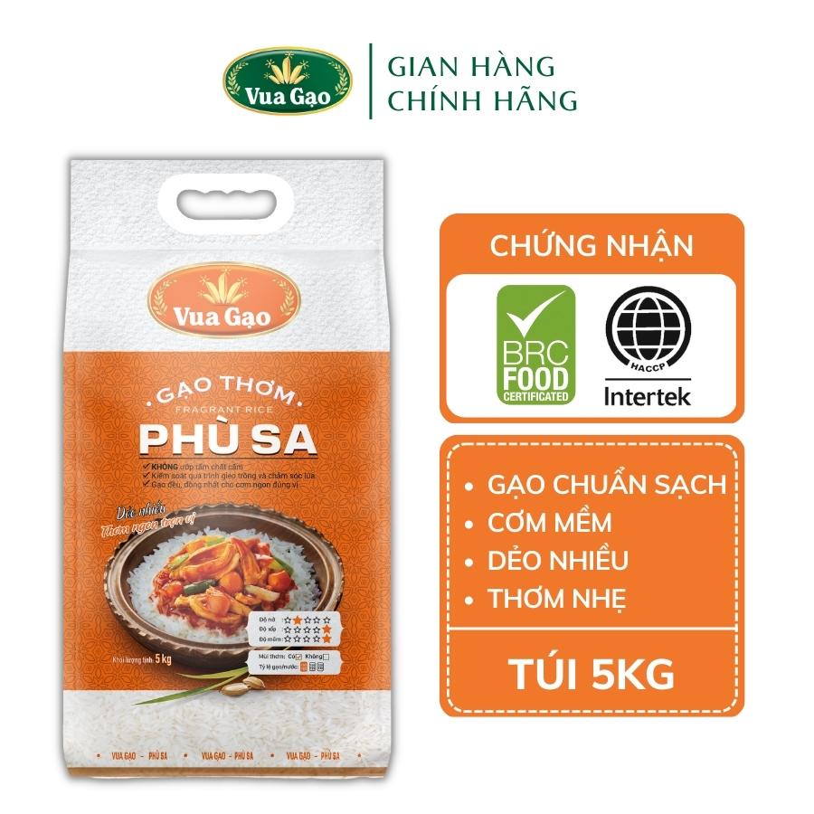 Gạo ST21 Phù Sa - Túi 5kg - Thương hiệu Vua Gạo
