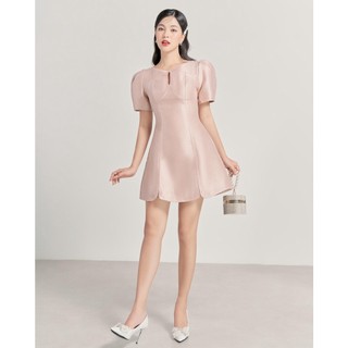 Đầm tafta bigsize dáng ngắn xòe nhẹ dịu dàng nữ tính ( Thời trang Vicky G - Anitagreen ) HN0223