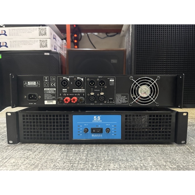 Main công suất 2 kênh 5S BL-650A, hàng bãi đẹp