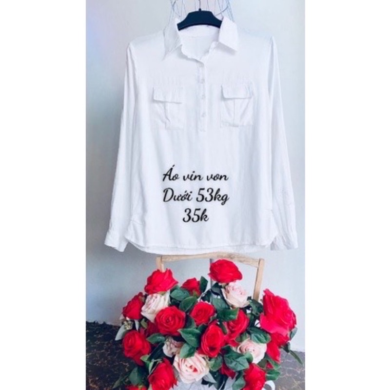 Áo vin trắng kiểu