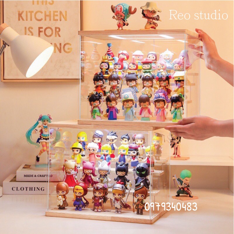 chống bụi cao cấp dùng để decor trang trí mô hình, POPMART, mỹ phẩm, nước hoa..