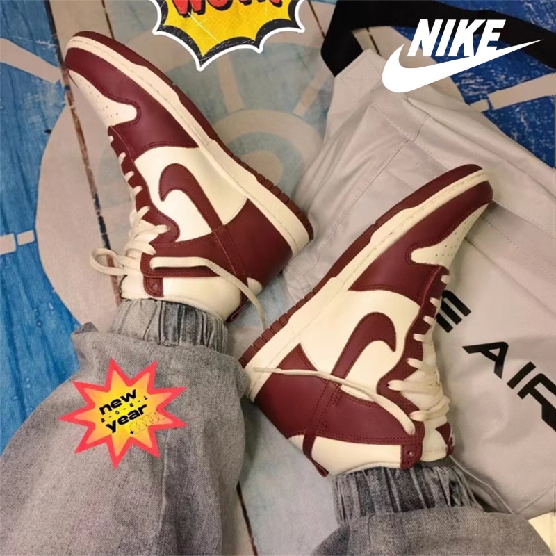 Giày Thể Thao Nike100% Cổ Cao Chống Trượt Phong Cách Hip Hop Đường Phố Cho Nam Và Nữ