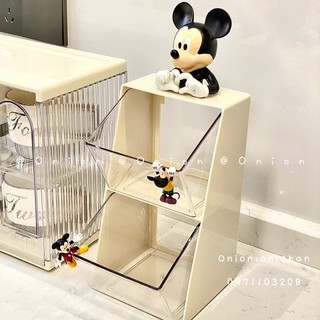 Khay để bàn đựng đồ 2 ngăn Acrylic mini đa năng