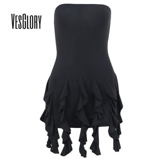 Đầm VesGlory mỏng dáng ôm màu trơn thời trang quyến rũ cho nữ
