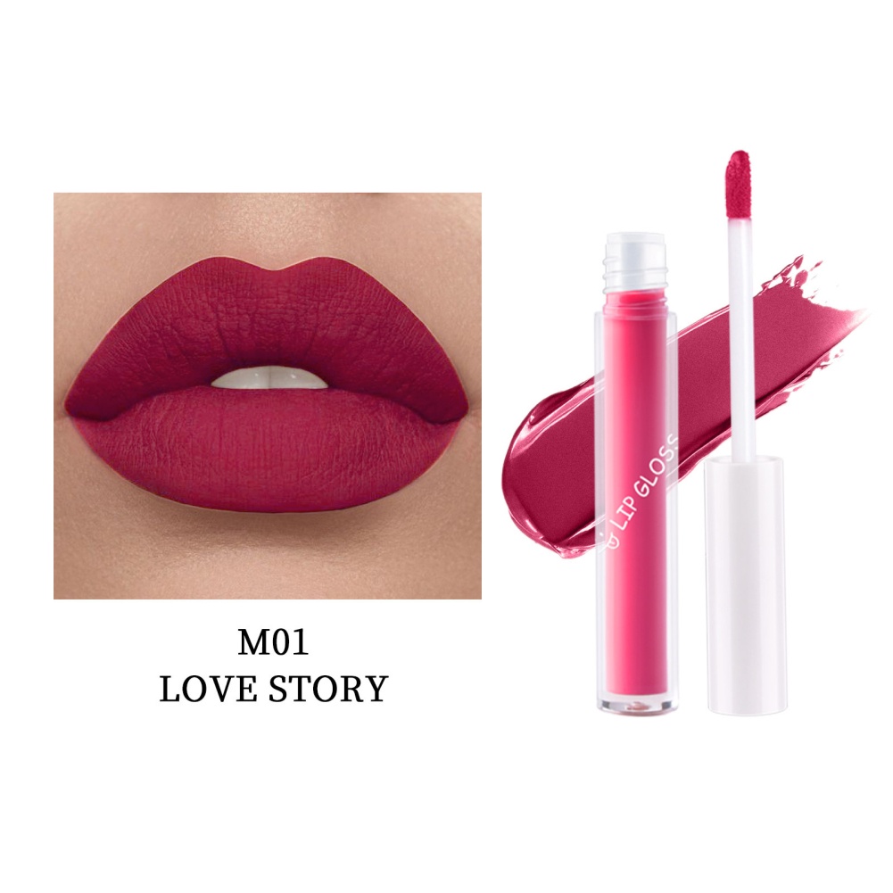 Keep Smile Matte Lâu trôi không thấm nước Lip Tint Plumping Trang điểm Son môi Mỹ phẩm JULYSTAR