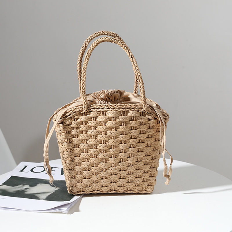 Túi Xách Đan Lát Kiểu Dáng Đơn Giản Hợp Thời Trang Cho Nữ