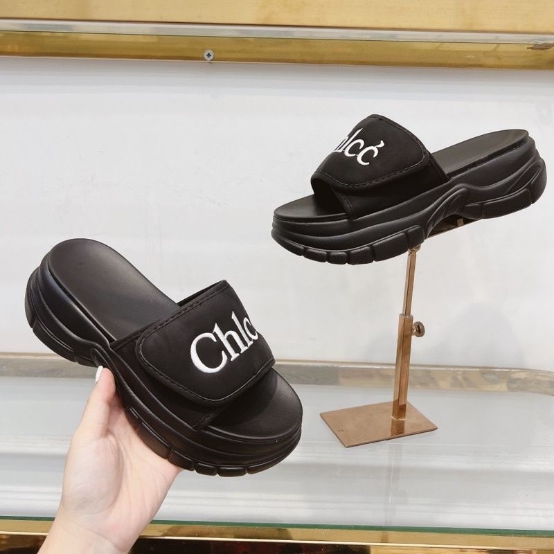 sandal nữ dep quai ngang tăng chiều cao mẫu mới hot hít - dép 1 giây chlee h1