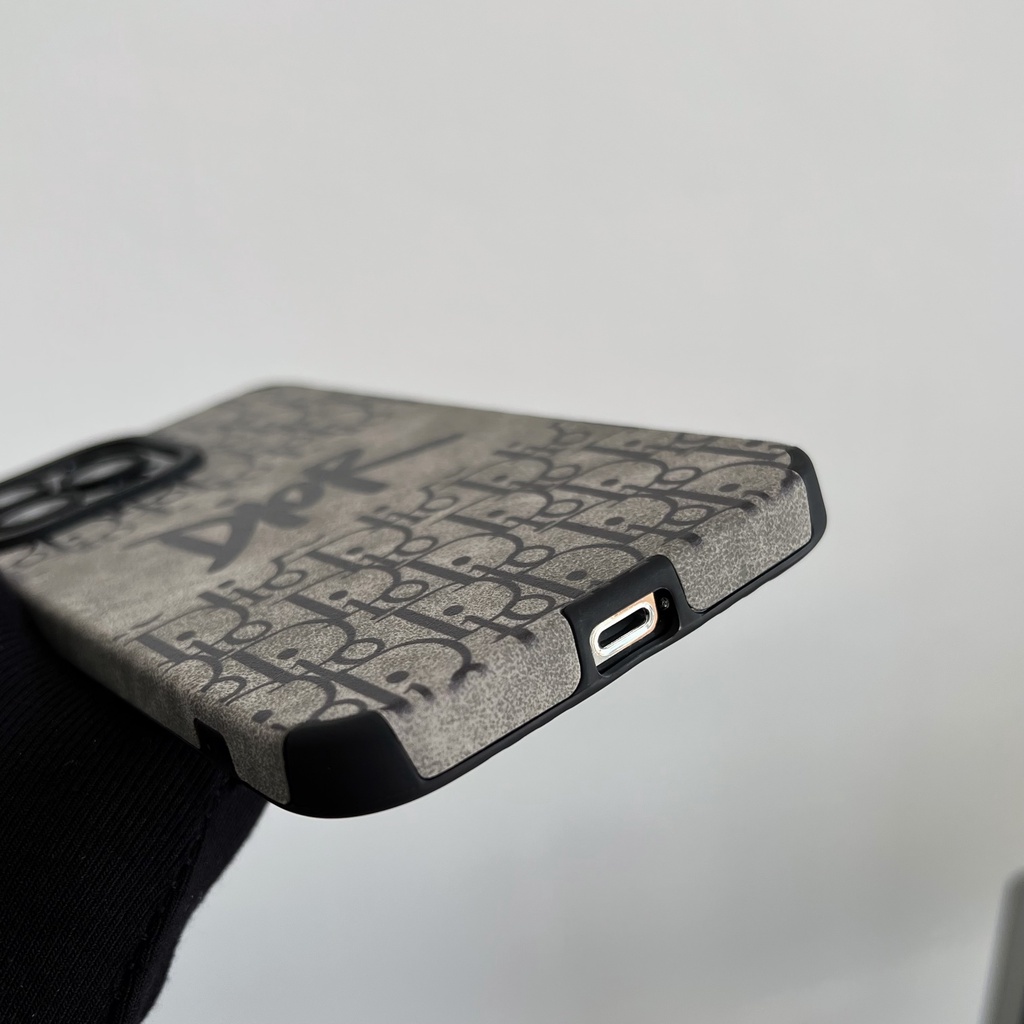 Ốp Điện Thoại Bằng Da Màu Trơn Thời Trang Cho iPhone 14 11 XR 12 X 13 Pro Max
