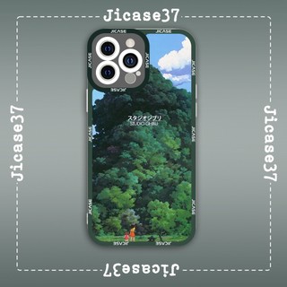 Ốp lưng iphone samsung xiaomi oppo cạnh vuông Jicase JMcase Hàng Xóm Của Tôi Là Totoro Movie Anime