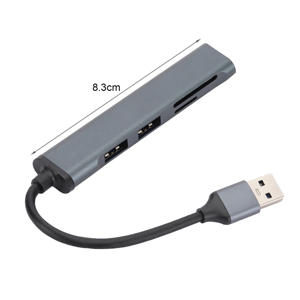 Trạm Sạc Nhanh 5 Trong 1 Bằng Kim Loại Có Đầu Đọc Thẻ Tiện Dụng Cho Gia Đình