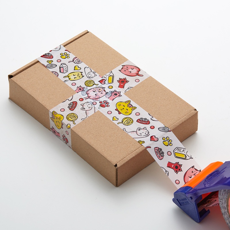 Băng keo hoạt hình, băng dính gói hàng họa tiết, băng keo gói hàng