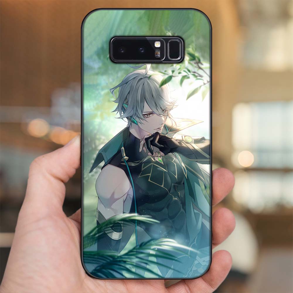 Ốp lưng Samsung Note 8 viền đen in hình Alhaitham Genshin Impact