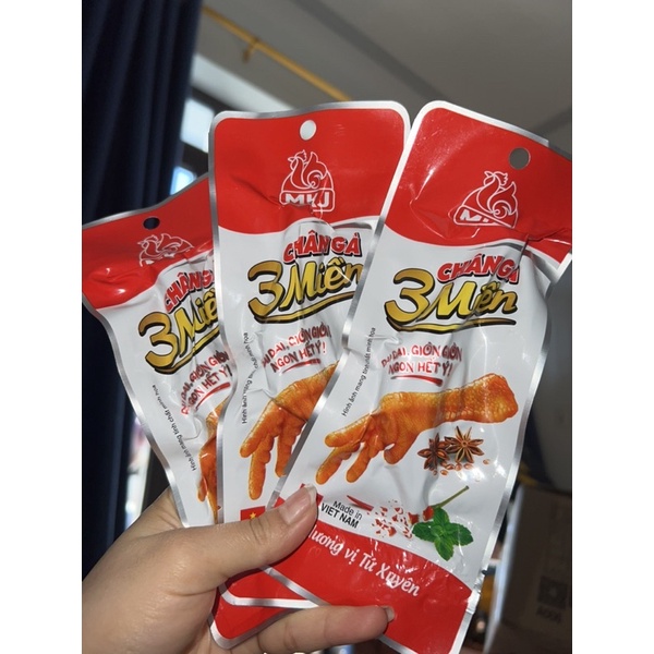 Chân gà 3 MIỀN hương vị tứ xuyên, chân gà tứ xuyên,chân gà cay, sỉ chân gà sll