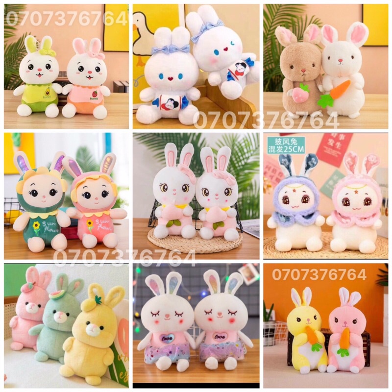 25cm THỎ BÔNG Dễ Thương - Xinh Xắn - Cao Cấp - Chất Miniso Mềm