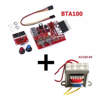 Mạch timer + biến áp 9v máy hàn cell pin BTA100 1200B