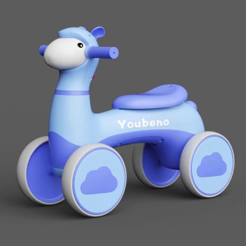 Xe chòi chân xe chòi cừu cân băng có đèn nhạc cho bé