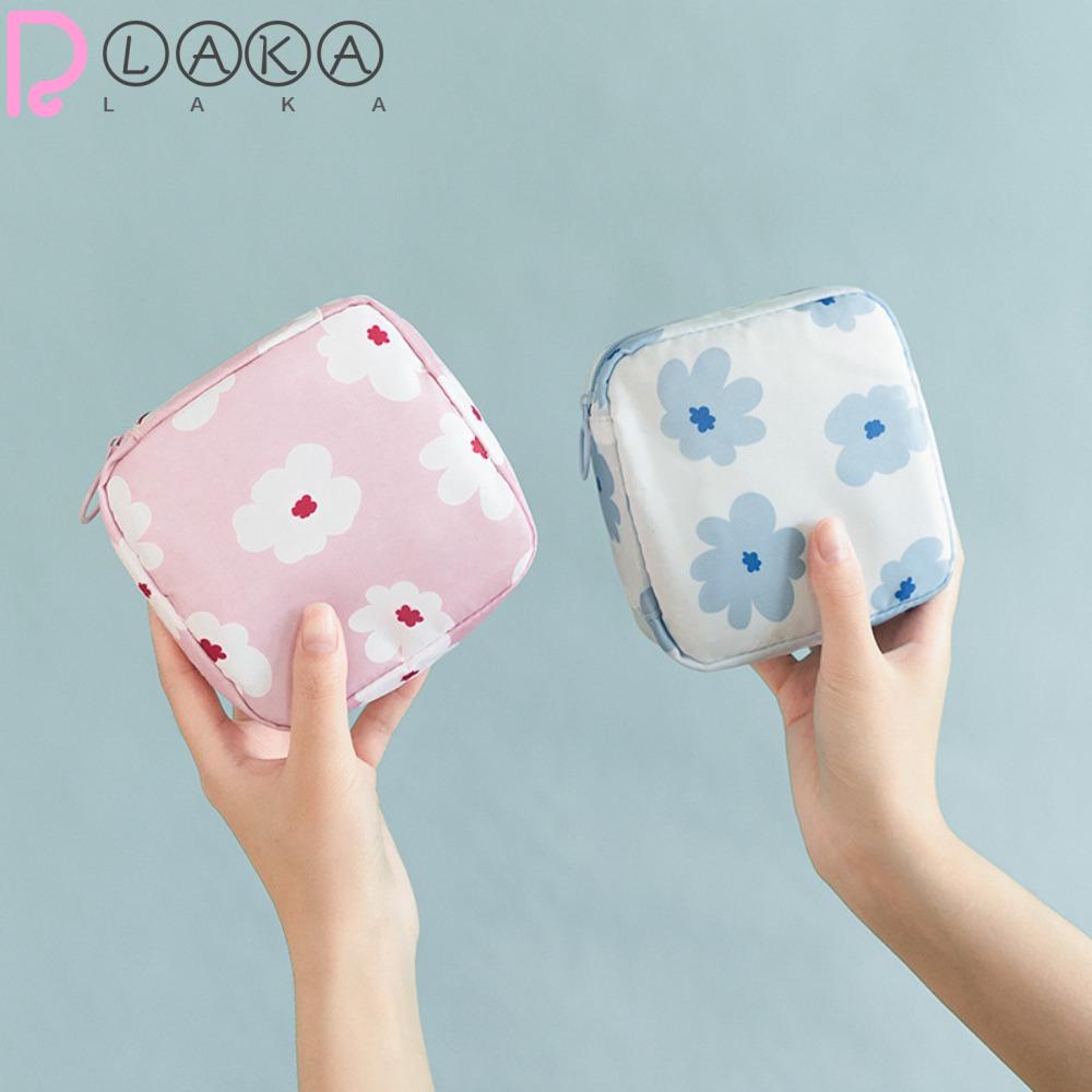 Lakamier Túi Đựng Khăn Giấy Vệ Sinh Phong Cách Hoa Phụ Kiện Đi Du Lịch Sinh Lý Cho Quý Cô