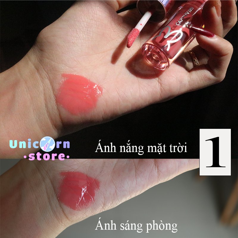 Son Bóng Lì CAPPUVINI Vũ Trụ Thỏ Hồng Pink Planet Lip Gloss CP78