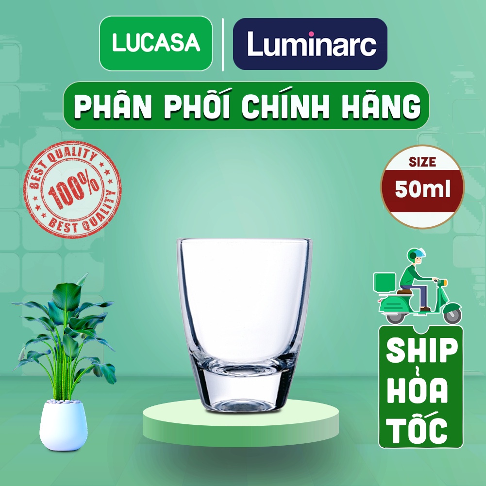 Bộ 6 Ly Rượu Thủy Tinh Luminarc Gin Shot 50ml - LUGI16166 | Phân Phối Chính Hãng