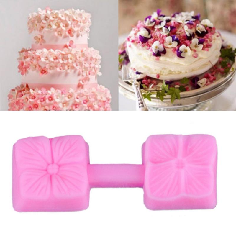 Khuôn Silicone Làm Bánh Donut / Muffin / Cupcake Hình Hoa / Tròn 3D DIY