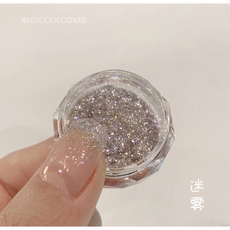 Nhũ rắc cao cấp ánh kim Daily set 6 màu
