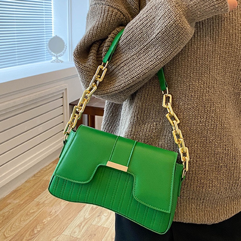 Túi đeo vai IELGY phối màu tương phản thiết kế thời trang cao cấp