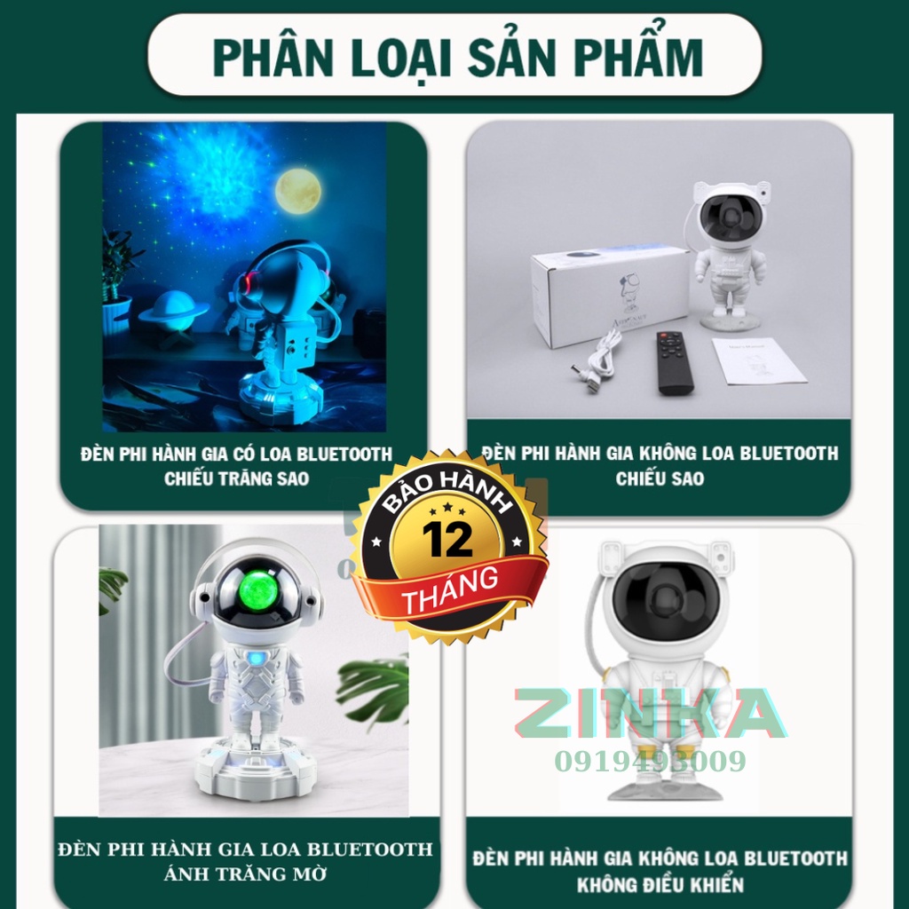 Đèn LED Phi Hành Gia, Đèn Chiếu Sao Thiên Hà, Đèn Trang Trí, Đèn Ngủ, Đèn Phòng Bay ZINKA | BigBuy360 - bigbuy360.vn