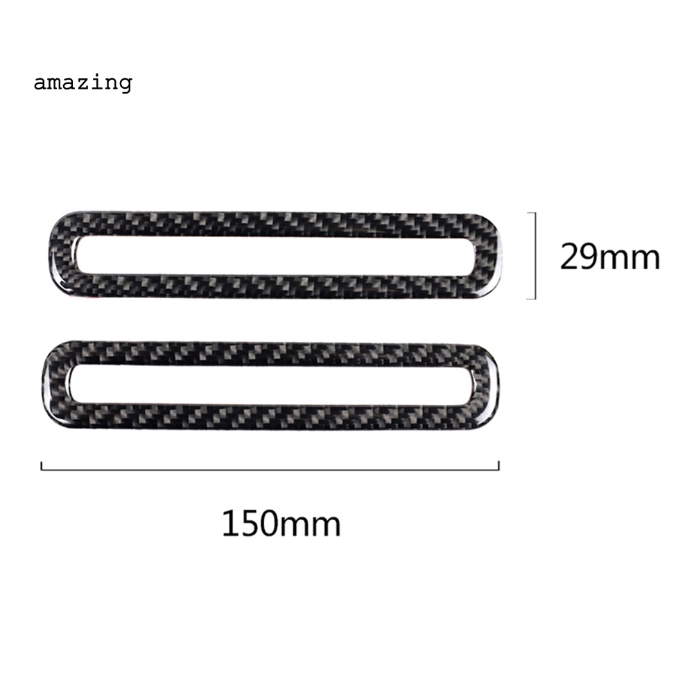 1 Cặp Miếng Dán Trang Trí Lỗ Thông Khí Xe Hơi Ford Mustang Bằng Sợi Carbon