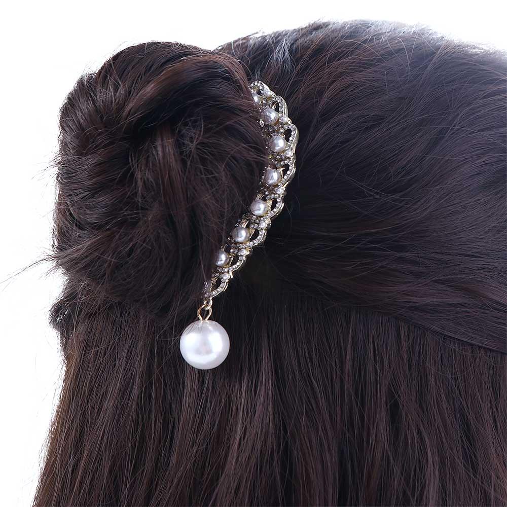 Kẹp Tóc Hình Trái Tim Phong Cách Retro Cho Nữ