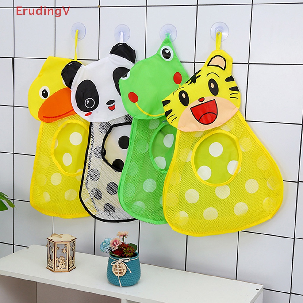 [ErudingV] Túi Lưới Đựng Đồ Chơi Phòng Tắm Thiết Kế Hình Động Vật Hoạt Hình Có Giác Hút Dành Cho Trẻ Em [Mới]