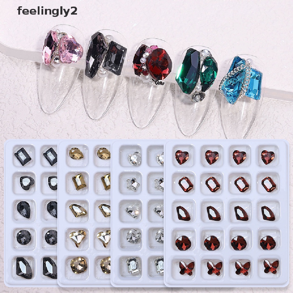 Bộ 20 HạT Đá ĐíNh Trang Trí MóNg 3D