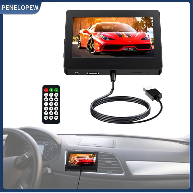 Máy Nghe Nhạc Mp5 M6 Không Dây Bluetooth Rảnh Tay Mp5 Màn Hình 4.3 Inch Kèm Điều Khiển Từ Xa Cho Xe Hơi