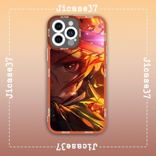 Ốp lưng iphone samsung xiaomi oppo cạnh vuông Jicase JMcase Tanjiro Kamado Demon Slayer Anime Manga