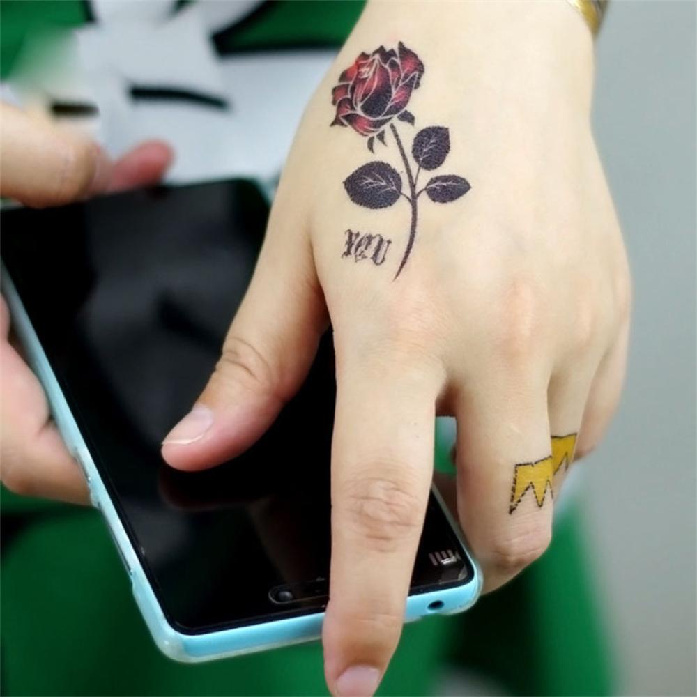 Timekey Hình Xăm Dán Tạm Thời Chống Nước Lâu Trôi Cho Nam Nữ R2U6