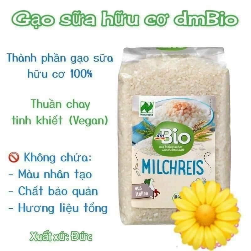 Gạo sữa hữu cơ Dmbio (500g)