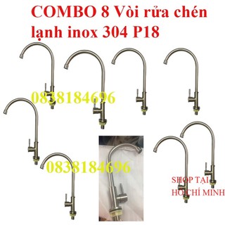 Vòi chén lạnh cao cấp phi 18mm cao cấp inox 304