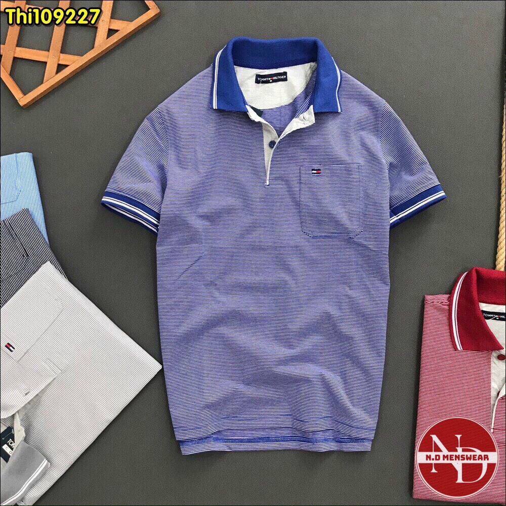 Áo Thun Nam Cổ Bẻ Sọc - N.D MENSWEAR