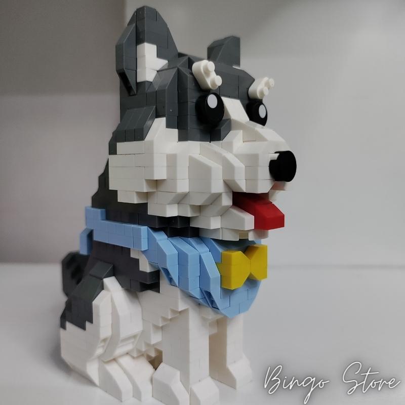 MÔ HÌNH LẮP RÁP CHÓ HUSKY 796 CHI TIẾT CỰC HẤP DẪN