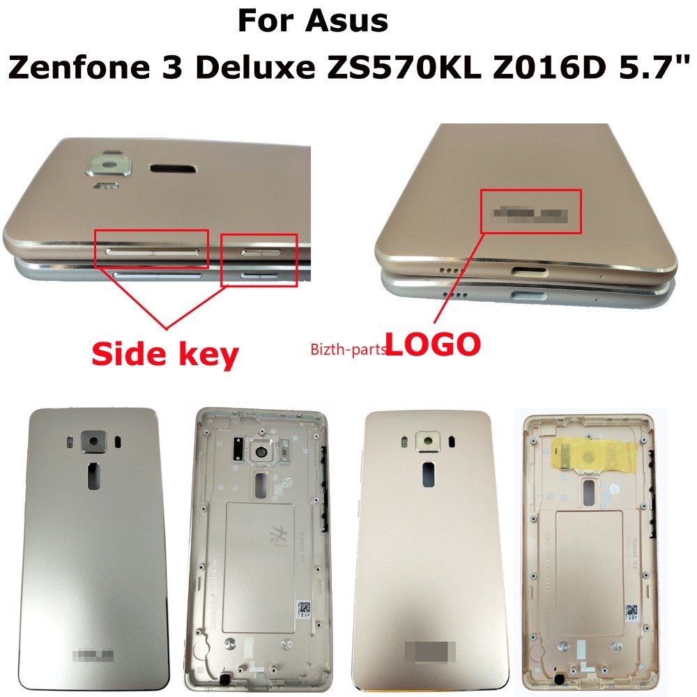 Áo Thun 100% Cotton 5.7 Mới GY-100% GY" Nắp Đậy Pin + Chìa Khóa Thay Thế Chuyên Dụng Cho Asus Zenfone 3 Deluxe ZS570KL Z016D
