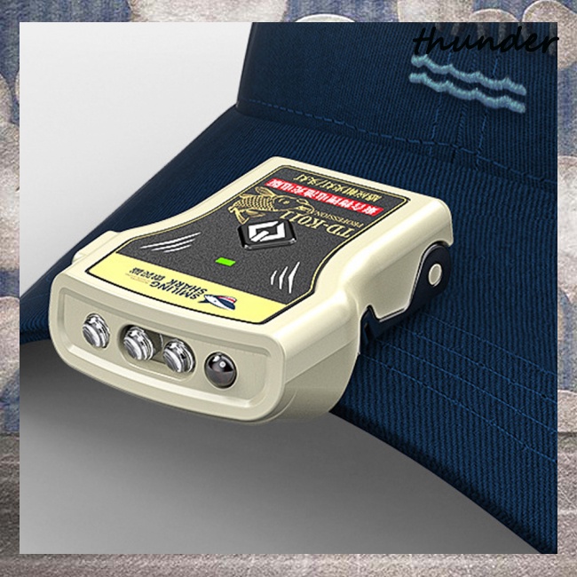 Đèn Pin Mini Siêu Sáng Cảm Biến Thông Minh Có Kẹp Mũ Lưỡi Trai