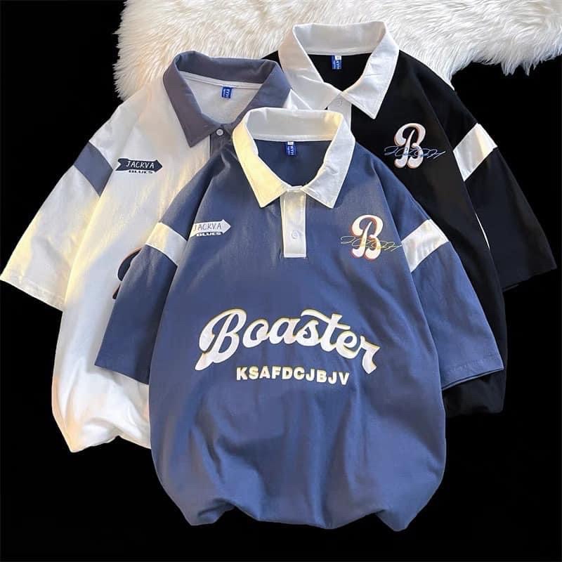 Áo polo form rộng tay lỡ unisex dành cho nam và nữ - Boaster
