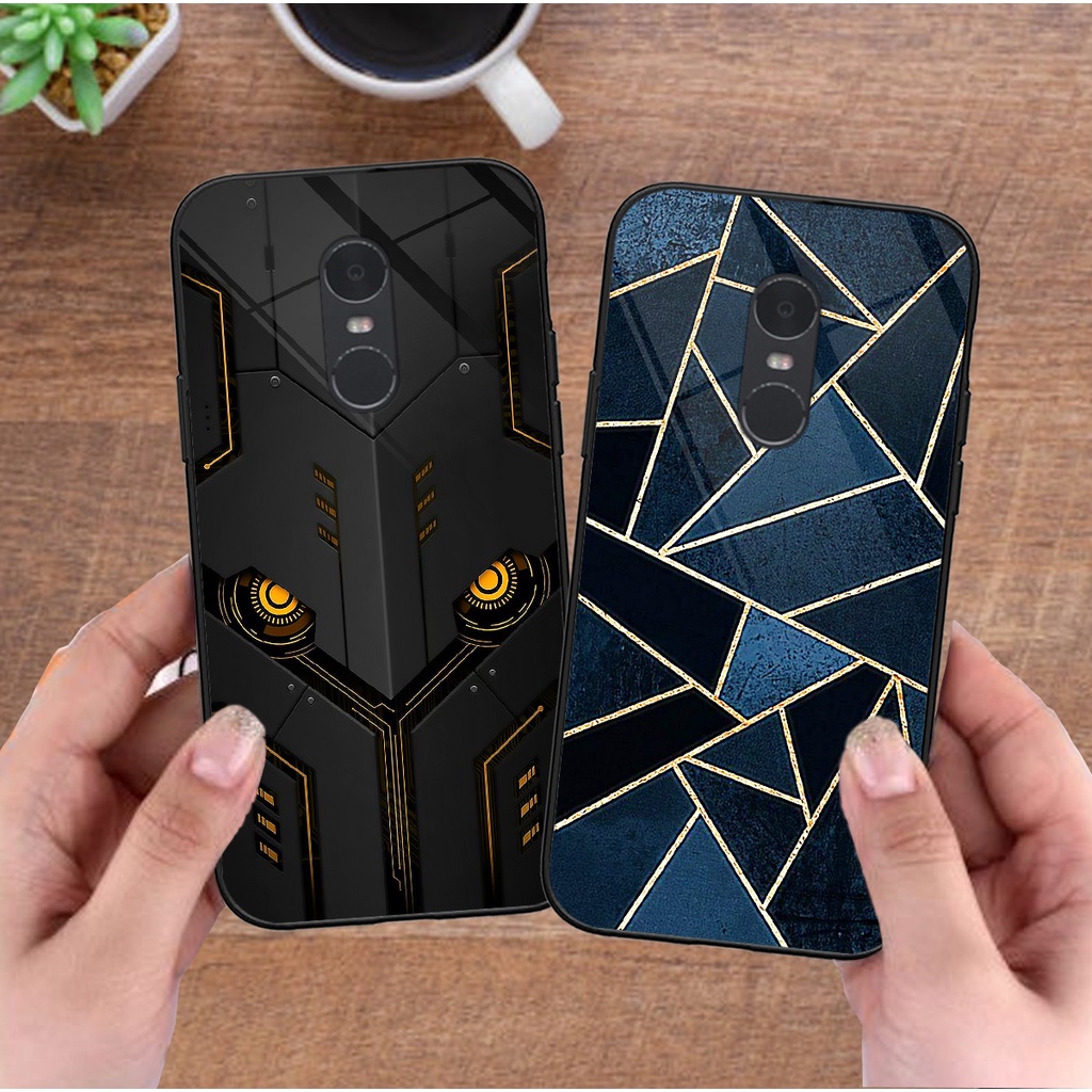 Ốp lưng kính cường lực Xiaomi Redmi Note 4/ Note 4x / Redmi 5 Plus bộ hình gaming 6D. Ốp tráng gương cao cấp