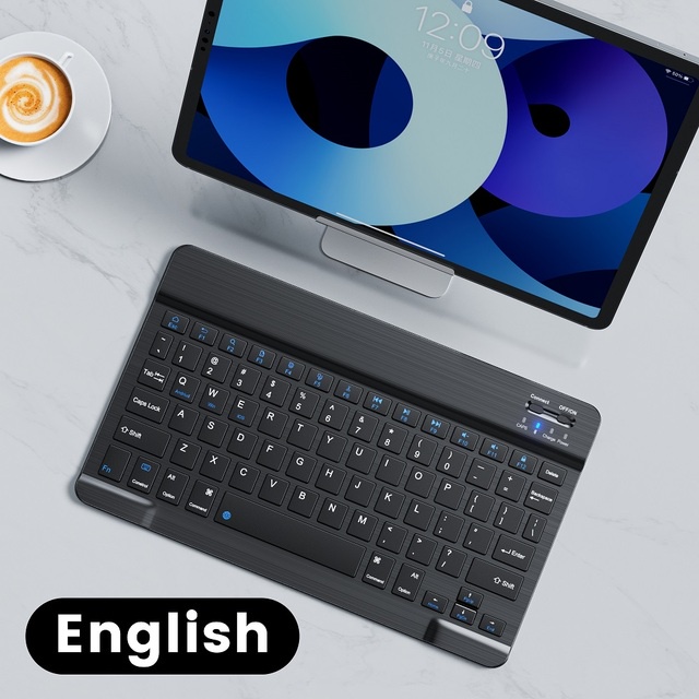 Bàn phím không dây Bluetooth Kit Bàn phím im lặng có thể sạc lại cho iPad iphone Tablet TV Windows