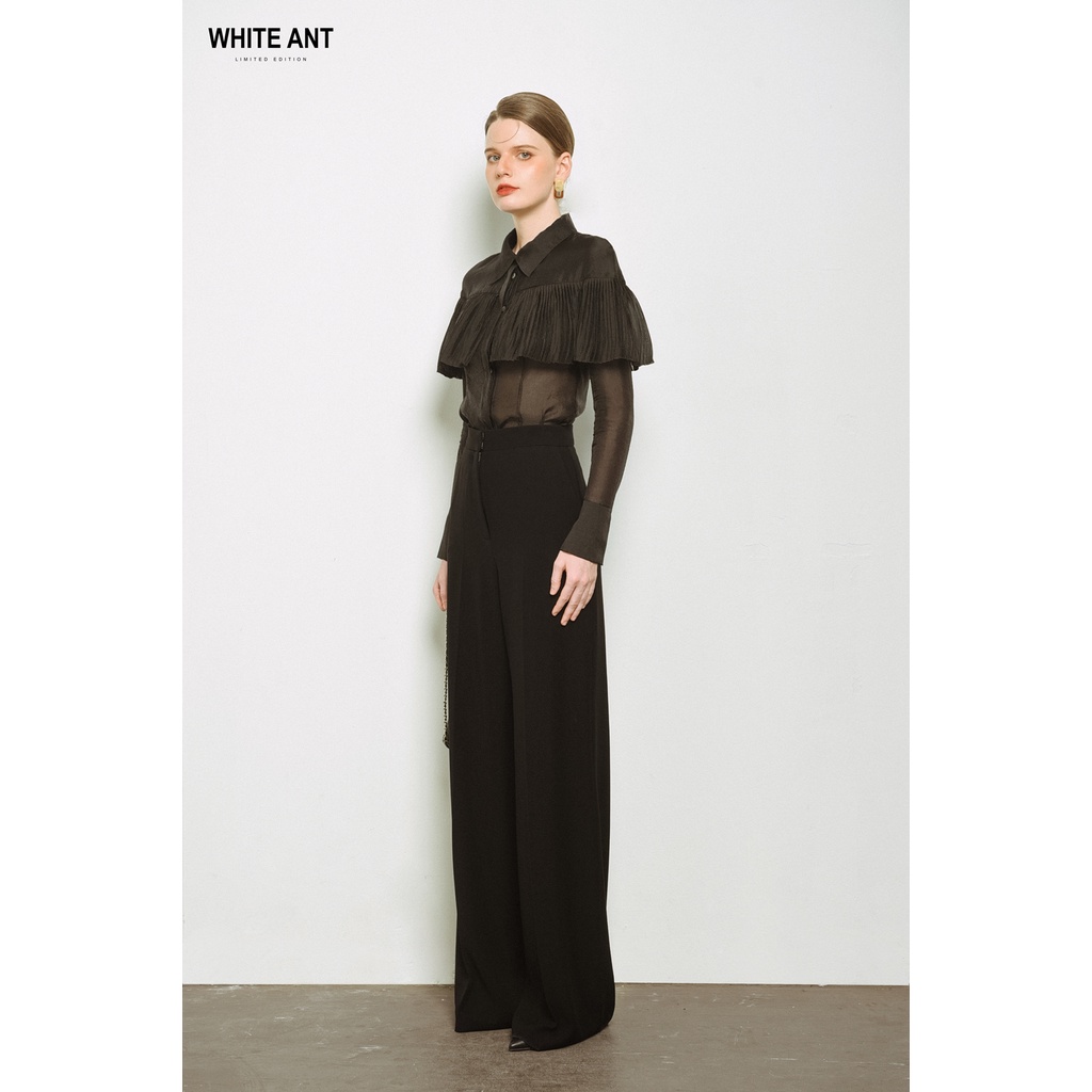 Sơ Mi Tay Dài Phối Bèo Nữ White Ant ANDREA PLEATD BLOUSE 170300263