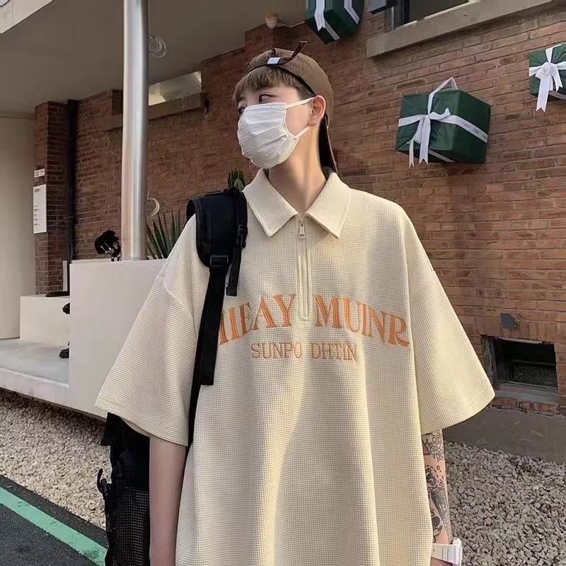 Áo polo Ngắn Tay Phong Cách Hàn Quốc Thời Trang Xuân Hè 2023 Cho Nam