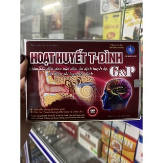 Hoạt huyết T-Đình G&P – Ổn định huyết áp, cải thiện rối loạn tiền đình, xơ vữa động mạch, tai biến mạch máu não