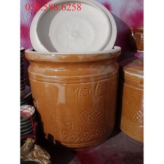 Combo lu gạo gia đình, lu gạo Bát Tràng, lu gao phong thủy