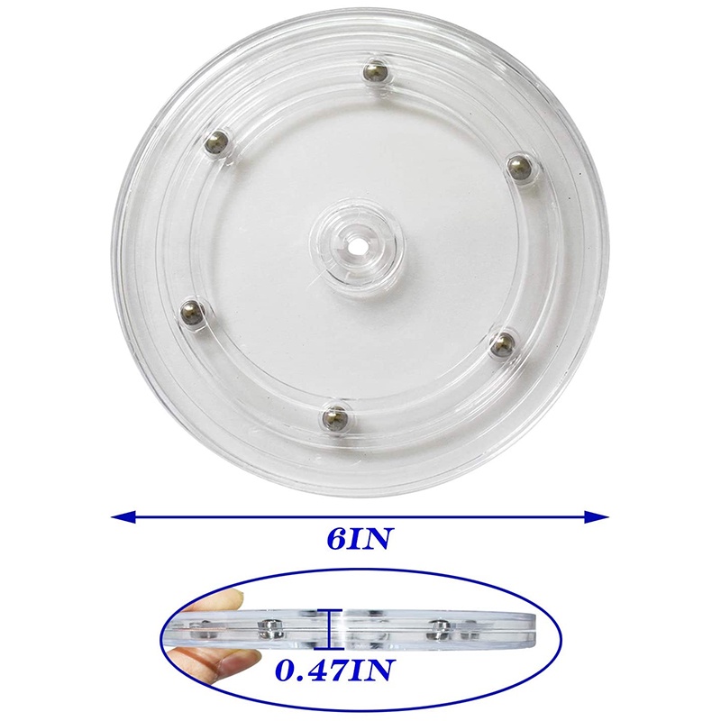 Bộ 4 Vòng Xoay Bằng Acrylic Trong Suốt Kích Thước 6 Inch Dùng Làm Bánh Quy