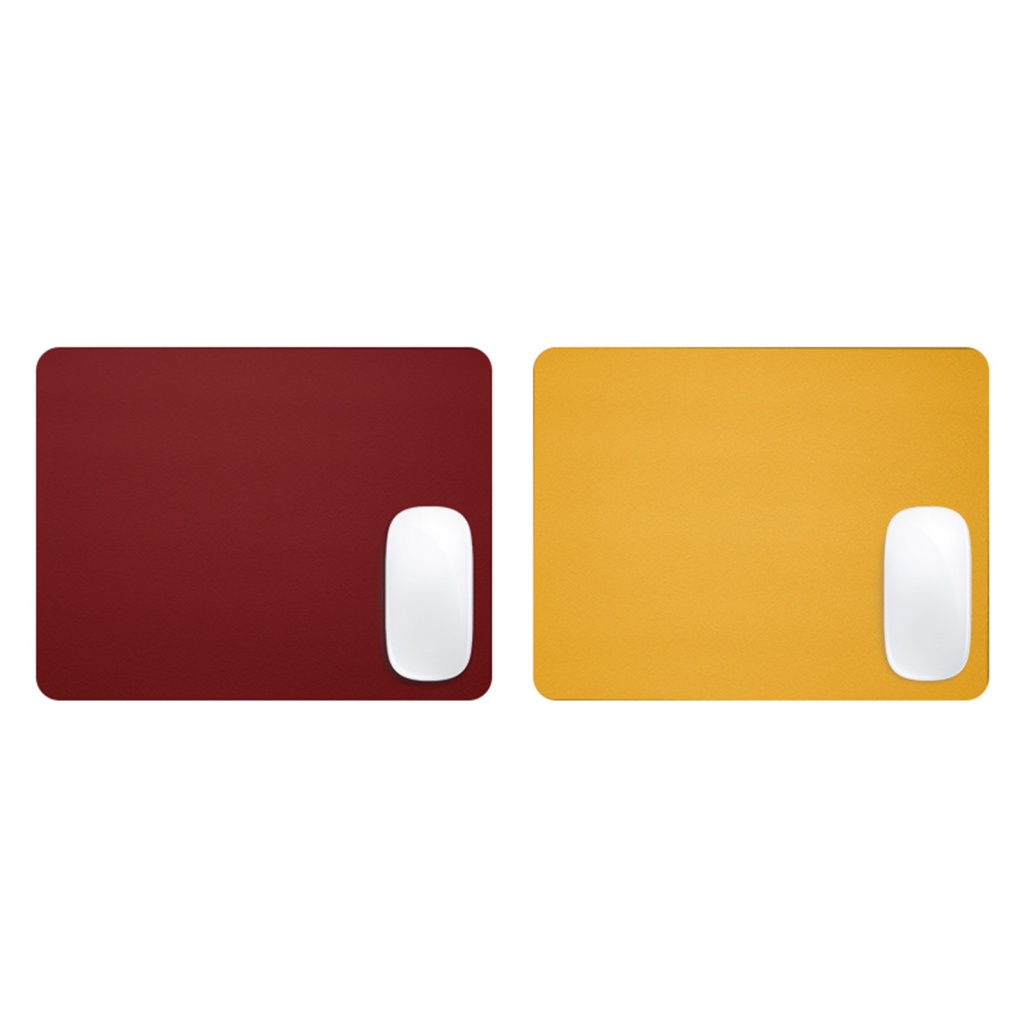 Tấm Lót Chuột Và Bàn Phím Máy Tính Giả Da Dày Hai Mặt Chống Trượt Chống Thấm Nước Chống Mài Mòn Màu Trơn In Hình Hoa Hướng